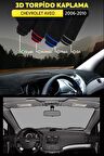 Chevrolet Aveo (2006-2010) 3d Torpido Koruma Kılıfı - Ön Göğüs Kaplama - Siyah Şerit