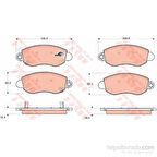 TRW Ön Fren Disk Balata  Ford : Transit V184 01-