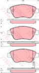 TRW GDB1700 Ön Fren Balatası Corsa D Adam Küçük Tip 1605353
