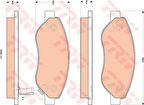 TRW GDB1713 Ön Fren Balatası Corsa D 1.7 CDTI 06- 1605355