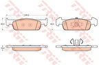 TRW GDB2018 Fren Balatası Ön Takım Symbol II 08-III 12-Logan II 12-Sandero II 12-K 17.8mm G 140mm 410602396R
