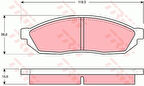 TRW GDB254 Balata Fren Ön-Suzuki Alto 86-00-Daewoo Damas GBP269AF
