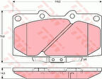 TRW GDB3131 Ön Fren Balatası Subaru Impreza 2.0 GT Turbo 98-05 Forester 98-02 Turbo 4108040P27
