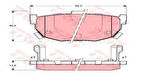 TRW GDB3170 Arka Fren Balatası Hyundai Elantra 1996-2006 Kia Cerato 2004- 583022DA10