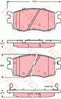 TRW GDB3420 Ön Fren Balatası Hyundai Accent Era 2006-2012 Kia Rio 2006-2012 i20 2008- 581011GE00