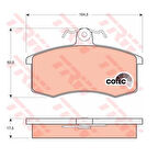 TRW GDB469 Ön Fren Balatası Samara 86 95 Niva 90 95 Forman 92 94 21083501089