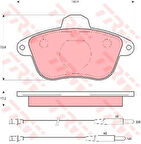 TRW GDB796 Ön Fren Balatası P605 2.0 Srı 1991 Srtı 1992 3.0 SVI 123 KW 1991 97 Fişli 4250.89