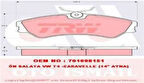 TRW GDB862 Ön Fren Balatası (14) Transporter T4 Caravelle 701698151C
