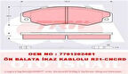 TRW GDB903 Ön Fren Balatası Renault 21 Concorde Fişli 7701202815