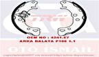 TRW GS8271 Arka Pabuç Balata P106 1.0 1.1 1.4L 96 Saxo 1.0 1.1 1.4Vts 1.5D 1.6Vts 96-6.03 164X32 4241.E7