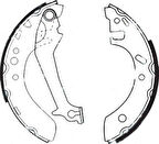 TRW GS8607 Arka Fren Balatası Pabuç Fiesta III 89-00 Escort 95-01 1.0 1.1 1.3 1.4 CVH 1.6 ABS'li 1005968