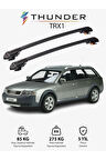 AUDI A6 ALLROAD 1999-2005 TRX1 Thunder Carrier Kilitli Ara Atkı Taşıyıcı Tavan Barı Gri