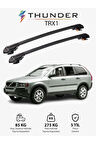 VOLVO XC90 2003-2015 TRX1 Thunder Carrier Kilitli Ara Atkı Taşıyıcı Tavan Barı Gri