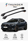 CUPRA FORMENTOR 2020-Sonrası TRX1 Thunder Carrier Kilitli Ara Atkı Taşıyıcı Tavan Barı Gri