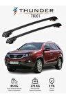 KIA SORENTO 2010-2015 TRX1 Thunder Carrier Kilitli Ara Atkı Taşıyıcı Tavan Barı Gri