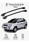 HYUNDAI TUCSON 2004-2009 TRX1 Thunder Carrier Kilitli Ara Atkı Taşıyıcı Tavan Barı Gri
