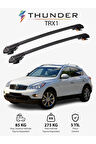 INFINITI EX 2008-2013 TRX1 Thunder Carrier Kilitli Ara Atkı Taşıyıcı Tavan Barı Gri