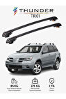 MITSUBISHI AIRTREK 2001-2008 TRX1 Thunder Carrier Kilitli Ara Atkı Taşıyıcı Tavan Barı Gri