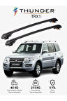 MITSUBISHI PAJERO 2007-Sonrası TRX1 Thunder Carrier Kilitli Ara Atkı Taşıyıcı Tavan Barı Gri