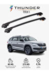 SKODA KAROQ 2017-Sonrası TRX1 Thunder Carrier Kilitli Ara Atkı Taşıyıcı Tavan Barı Siyah