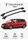 SEAT ALHAMBRA 2010-Sonrası TRX1 Thunder Carrier Kilitli Ara Atkı Taşıyıcı Tavan Barı Siyah