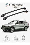 VOLVO XC90 2003-2015 TRX1 Thunder Carrier Kilitli Ara Atkı Taşıyıcı Tavan Barı Siyah