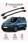FIAT DOBLO 2023-Sonrası TRX1 Thunder Carrier Kilitli Ara Atkı Taşıyıcı Tavan Barı Siyah