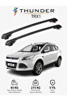 FORD ESCAPE 2013-2019 TRX1 Thunder Carrier Kilitli Ara Atkı Taşıyıcı Tavan Barı Siyah