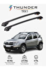 DACIA DUSTER 2010-2013 TRX1 Thunder Carrier Kilitli Ara Atkı Taşıyıcı Tavan Barı Siyah