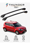 KIA SOUL 2009-2013 TRX1 Thunder Carrier Kilitli Ara Atkı Taşıyıcı Tavan Barı Siyah