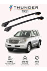 TOYOTA LAND CRUISER 2008-2021 TRX1 Thunder Carrier Kilitli Ara Atkı Taşıyıcı Tavan Barı Siyah