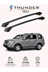 HONDA PILOT 2009-2015 TRX1 Thunder Carrier Kilitli Ara Atkı Taşıyıcı Tavan Barı Siyah