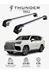 LEXUS LX 2016-Sonrası TRX2 Thunder Carrier Kilitli Ara Atkı Taşıyıcı Tavan Barı Gri