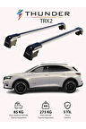 DS AUTO DS 7 CROSSBACK 2018-Sonrası TRX2 Thunder Carrier Kilitli Ara Atkı Taşıyıcı Tavan Barı Gri