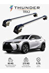 LEXUS UX 2019-Sonrası TRX2 Thunder Carrier Kilitli Ara Atkı Taşıyıcı Tavan Barı Gri