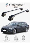 SEAT LEON ST 2021-Sonrası TRX2 Thunder Carrier Kilitli Ara Atkı Taşıyıcı Tavan Barı Gri