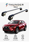 LEXUS NX 2015-2021 TRX2 Thunder Carrier Kilitli Ara Atkı Taşıyıcı Tavan Barı Gri