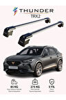CUPRA FORMENTOR 2020-Sonrası TRX2 Thunder Carrier Kilitli Ara Atkı Taşıyıcı Tavan Barı Gri