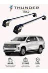 CHEVROLET SUBURBAN 2015-2020 TRX2 Thunder Carrier Kilitli Ara Atkı Taşıyıcı Tavan Barı Gri