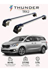 KIA GRAND CARNIVAL 2015-2020 TRX2 Thunder Carrier Kilitli Ara Atkı Taşıyıcı Tavan Barı Gri