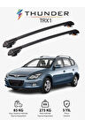 HYUNDAI i30 TOURER 2012-2016 TRX2 Thunder Carrier Kilitli Ara Atkı Taşıyıcı Tavan Barı Gri