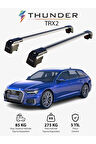 AUDI A6 AVANT 2019-Sonrası TRX2 Thunder Carrier Kilitli Ara Atkı Taşıyıcı Tavan Barı Gri