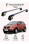 KIA SPORTAGE 2010-2015 TRX2 Thunder Carrier Kilitli Ara Atkı Taşıyıcı Tavan Barı Siyah