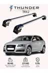 AUDI A3 SPORTBACK 2004-2012 TRX2 Thunder Carrier Kilitli Ara Atkı Taşıyıcı Tavan Barı Siyah