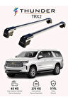 CHEVROLET SUBURBAN 2015-2020 TRX2 Thunder Carrier Kilitli Ara Atkı Taşıyıcı Tavan Barı Siyah