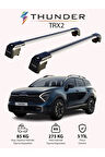 KIA SPORTAGE X-LINE 2022-Sonrası TRX2 Thunder Carrier Kilitli Ara Atkı Taşıyıcı Tavan Barı Siyah