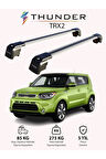 KIA SOUL 2014-2019 TRX2 Thunder Carrier Kilitli Ara Atkı Taşıyıcı Tavan Barı Siyah