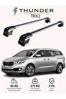 KIA GRAND CARNIVAL 2015-2020 TRX2 Thunder Carrier Kilitli Ara Atkı Taşıyıcı Tavan Barı Siyah