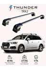 AUDI Q7 2016-Sonrası TRX2 Thunder Carrier Kilitli Ara Atkı Taşıyıcı Tavan Barı Siyah