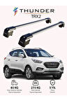 HYUNDAI IX-35 2010-2015 TRX2 Thunder Carrier Kilitli Ara Atkı Taşıyıcı Tavan Barı Siyah
